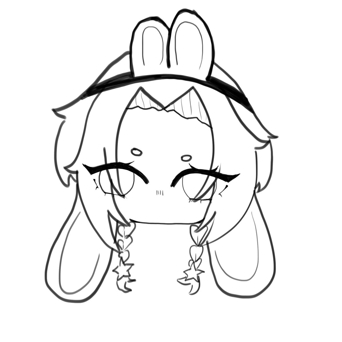 happy easter i doodled double bunny cin eheh