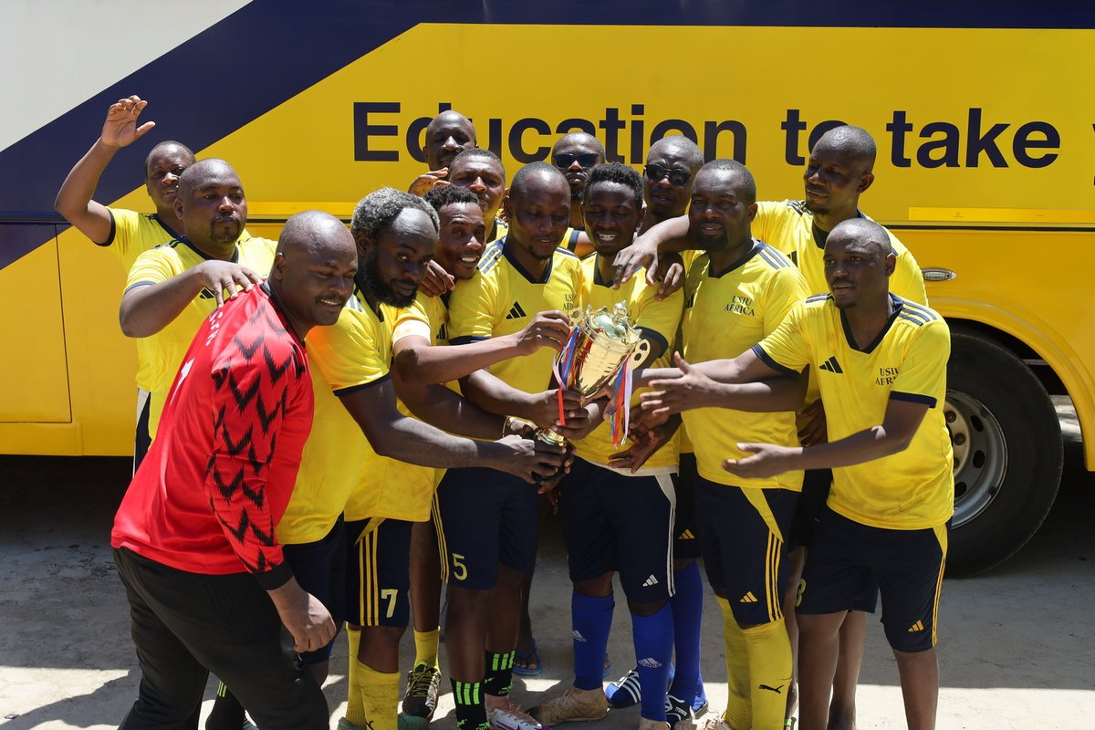 ExperienceUSIU's tweet photo. Champions in the Coast! 🏆⚽

Our staff football team touched down in Mombasa for the Easter Holiday Football Bonanza  hosted at Pwani University and showcased pure class on the pitch. Up against strong competition from the host, @PU_Kilifi, @TharakaUni, and @KEMRI_Wellcome, Team USIU-Africa rose above the rest to lift the trophy!

📸@JJSande
#EasterCup #CorporateFootballGames #SportsToTakeYouPlaces