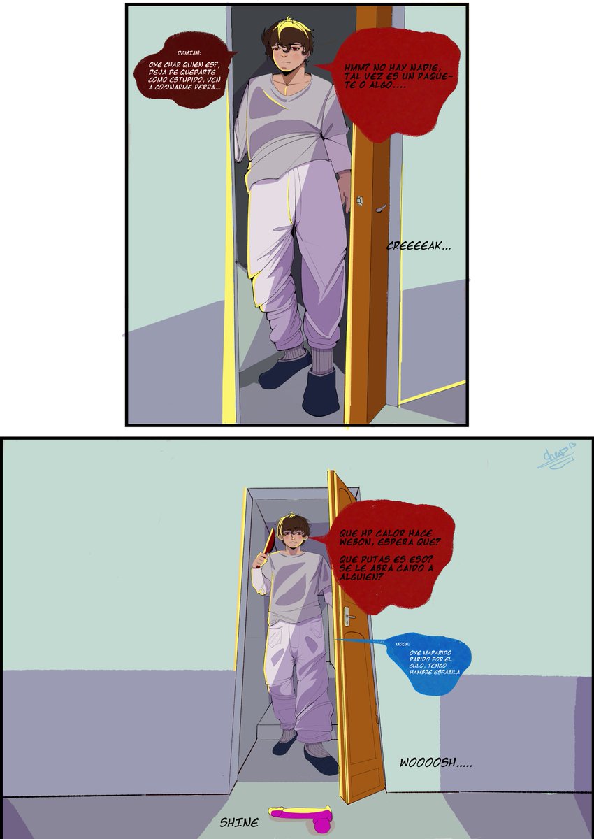 Charkiller1's tweet photo. De lineart a coloreado,  pobre como tratan a char de sirvienta... (PAG 2 De mi mini comic jsjsj) #art #digitalart #drawing #illustration #oneshot  #oc #originalcharacter #fypシ゚ https://t.co/eT0xgt9Ozp