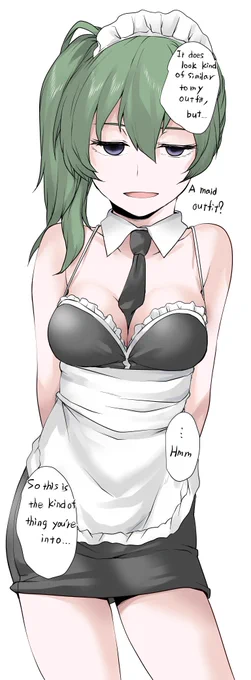 ユーベル「私の服はメイド服に似てるけど・・・こういう服が好きなんだ。」 (ユーベルが理解してくれる差分はFANBOX、FANTIAでっ)
