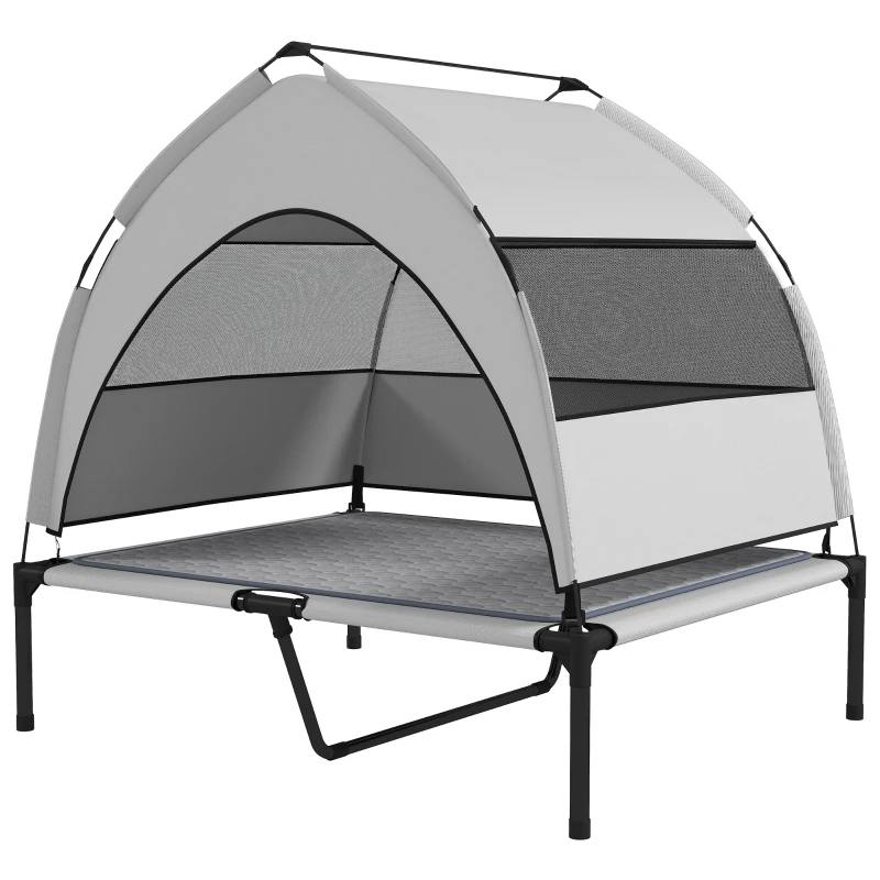 Portercanineshp's tweet image. Keep your pup cool &amp;amp; shaded anywhere! ☀️🐾

Our Elevated Pet Tent is perfect for camping, the beach, or the yard. Breathable mesh + UV canopy = the ultimate outdoor retreat. 🏕️🐕
porterscanineshop.com/pawhut-elevate…

#DogGear #SummerPets #PortersCanineShop