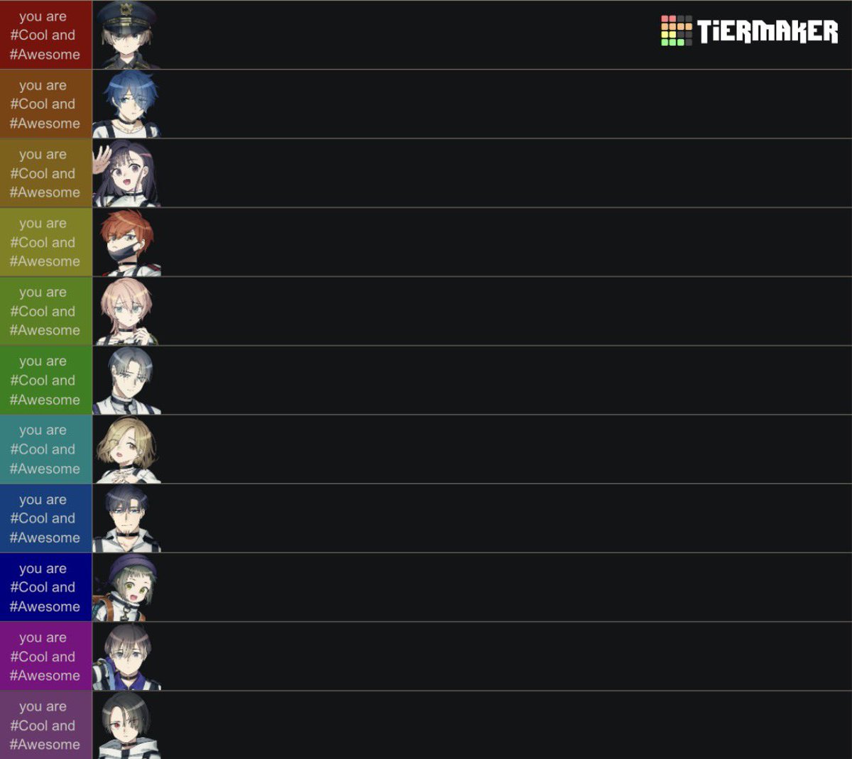 drpepper45510's tweet image. here is my #Cool and #Awesome milgram fans tier list