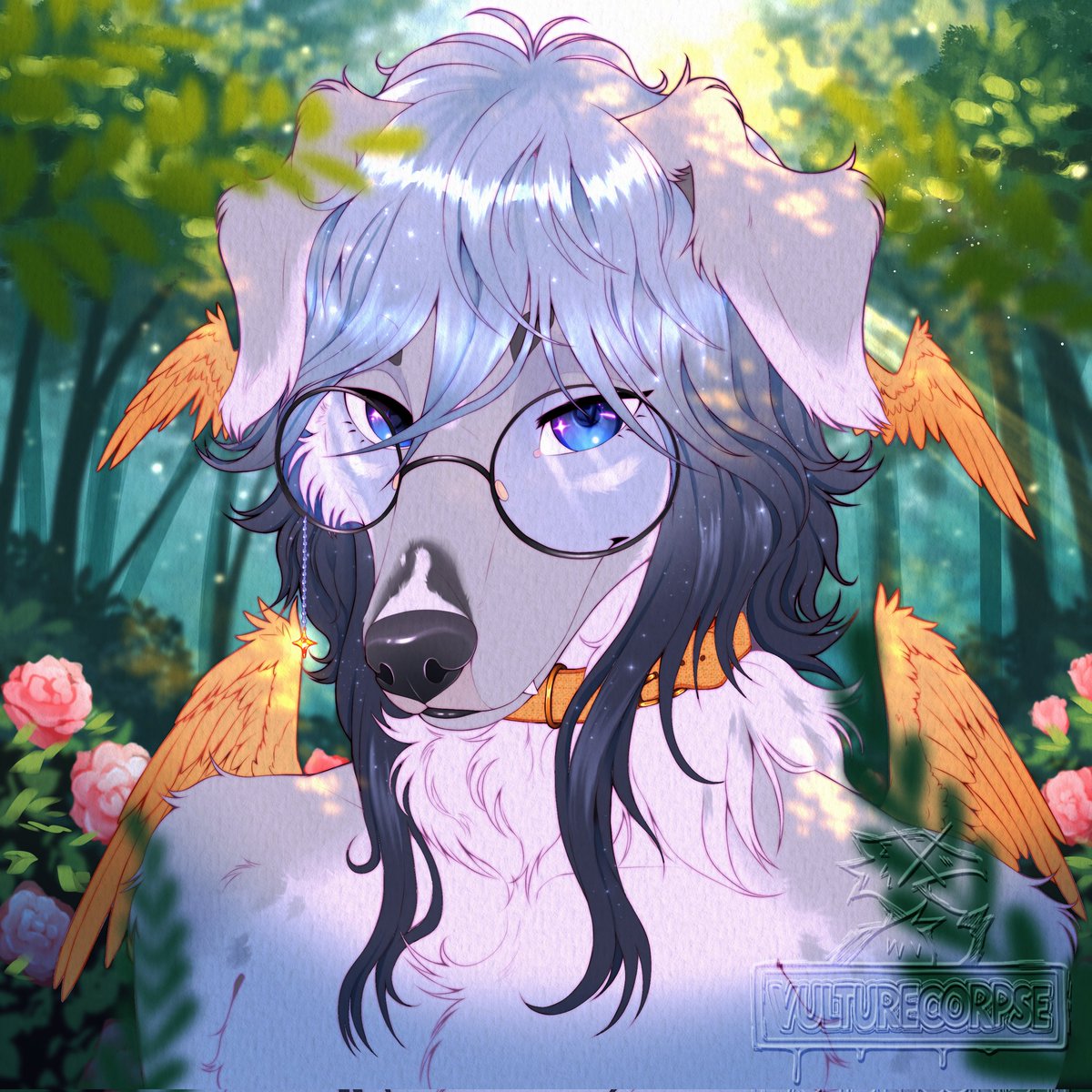 just finished up this icon commission on #vgen !! 🥰
Love getting background practice 

#vgencommission <a href="/_VGen_/">VGen ✨ comms made easy</a>