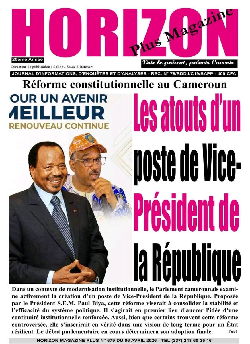 dashmedianews's tweet photo. QUELQUES UNES DU 06 AVRIL 2026
#hilights #followers #RevueDePresse #presse #dashmedia #DashTv #TheVoiceOfAfrica https://t.co/HRBnZnI9Sf