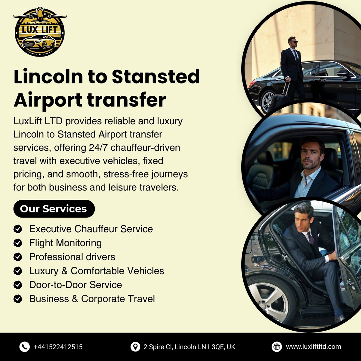 luxliftltd's tweet image. Experience seamless luxury travel from Lincoln to Stansted Airport with LuxLift LTD. 
+44 1522 412515
luxliftltd.com
Lincoln, United Kingdom

#luxlift #airporttransferservice #chauffeurservice #luxurytraveller #stanstedairport