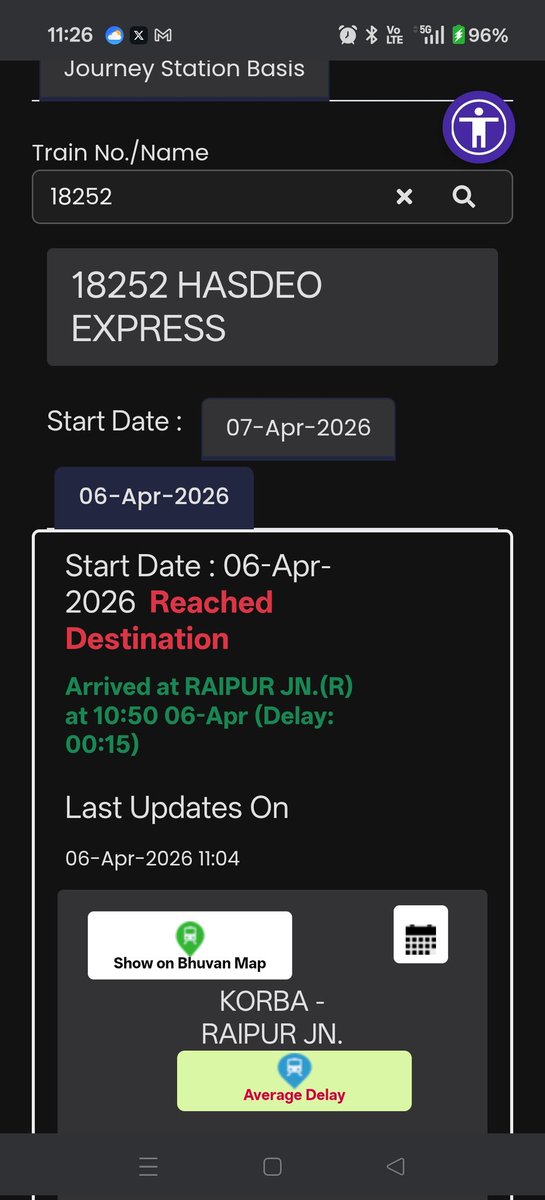 thevikramb's tweet photo. @RailwaySeva @AshwiniVaishnaw @drm_raipur What a joke NTES is showing as train already reached ...while we have stopped at WRH Colony PH. https://t.co/C75T5cdceL