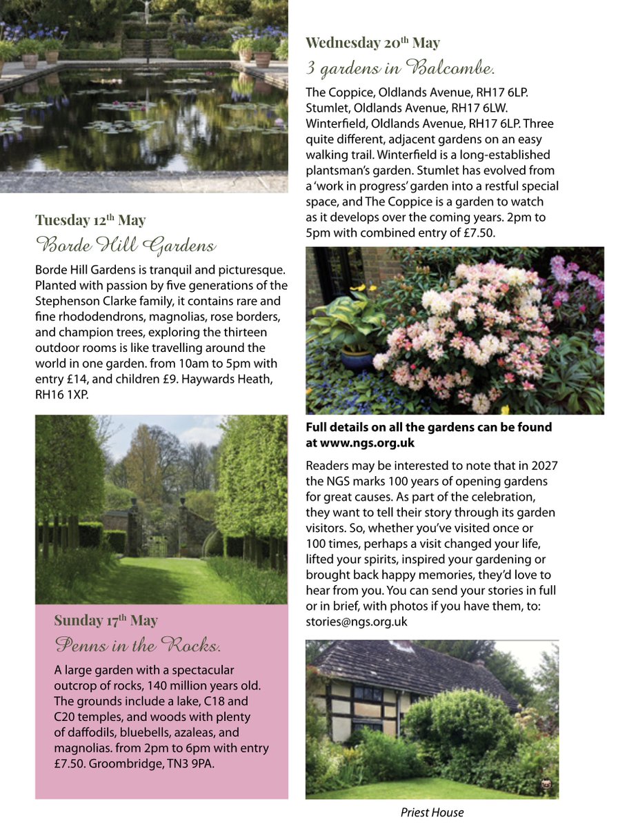driftwoodbysea's tweet image. Check out my 2 page article in the April issue of East Grinstead Living magazine. on National Garden Scheme gardens opening in April/May geoffstonebanks.co.uk/ngsmedia/egliv… sussex #gardening #charity