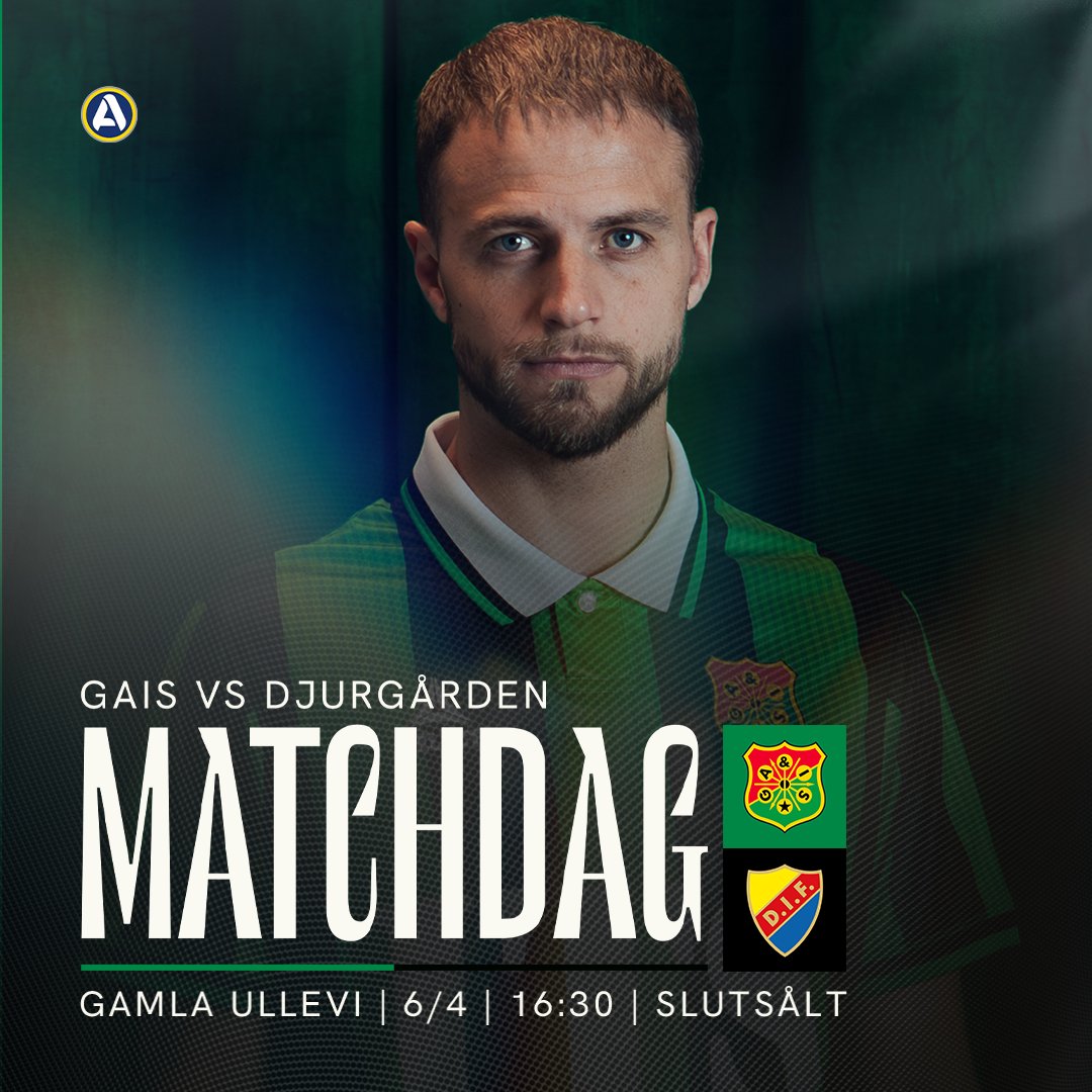 Matchdag, och äntligen premiär! Matchen är slutsåld, så kom i tid så att alla hinner in i tid till avspark kl 16.30.

Du som inte är på plats ser matchen på TV4 Play. Skaffa abonnemang nu: tv4play.se/kampanj/asgais