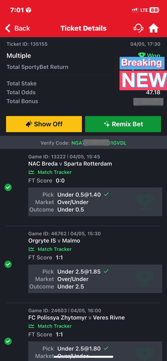 kasimietips_1's tweet photo. BOOMGRATULATION!🎉❤️

Sporty say make I manage this small 50 odds for yesterday🙂‍↔️🤞 https://t.co/JFsJjhKUhV