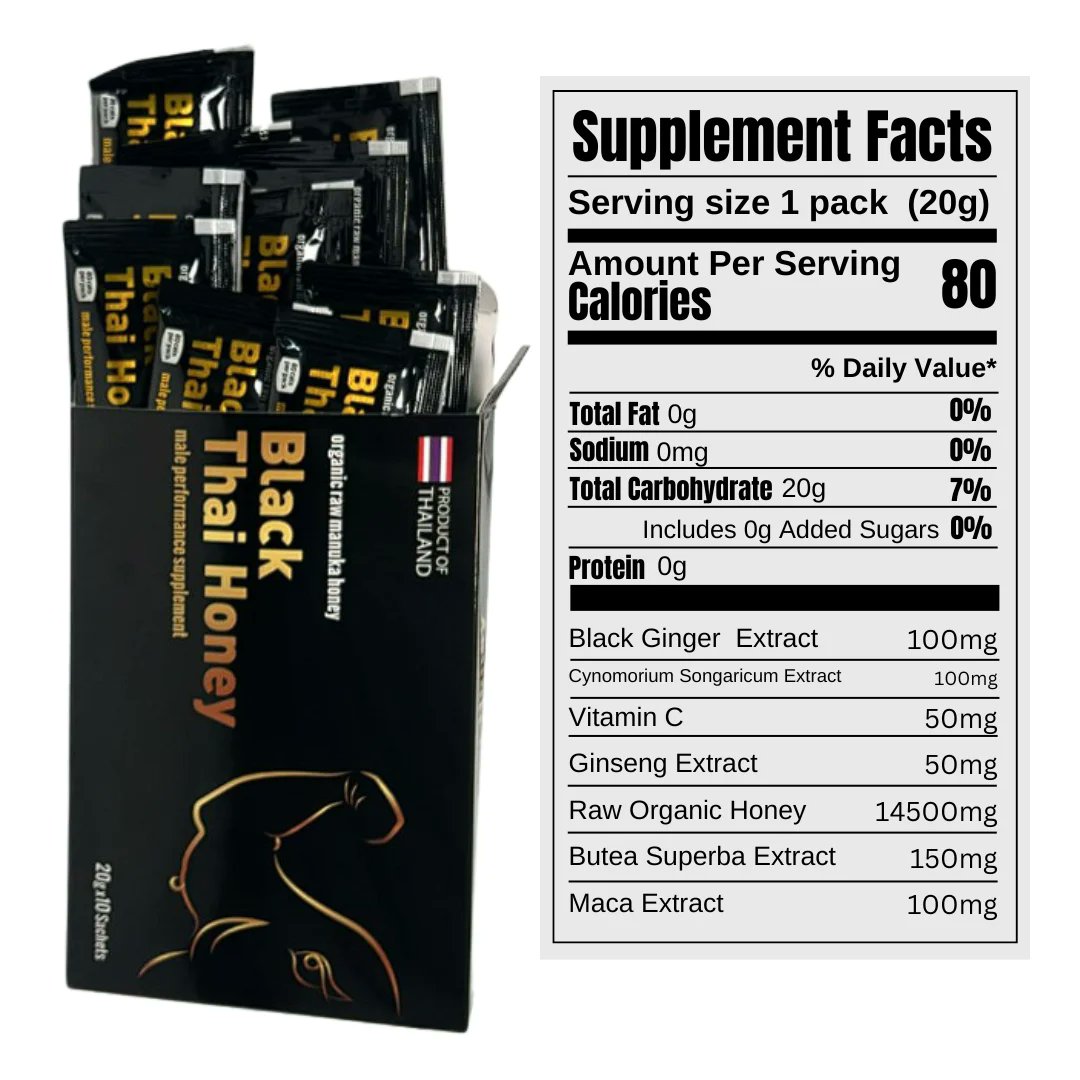 GooShopo's tweet photo. https://t.co/tm9HeC4K9F 
Black Thai Honey Male Performance Supplement Organic Raw Manuka Honey
Black Thai Honey Male Performance Supplement supports vitality and energy naturally with organic raw honey in convenient single-serve packs for men on the go https://t.co/HPqSAQ9qWh