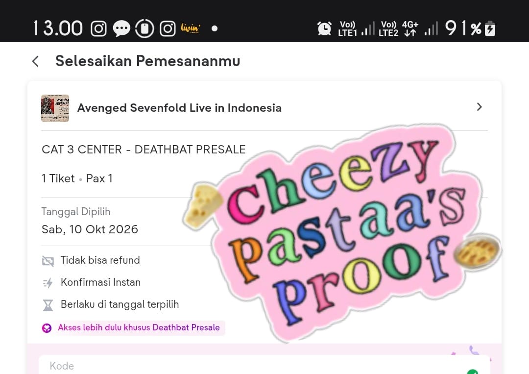 al ♡ • JASTIP JASWAR TIKET tweet media
