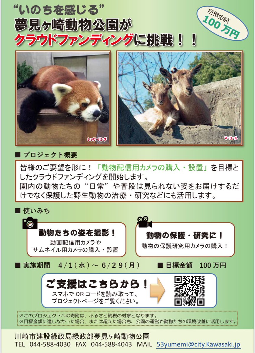 【公式】川崎市夢見ヶ崎動物公園 tweet media