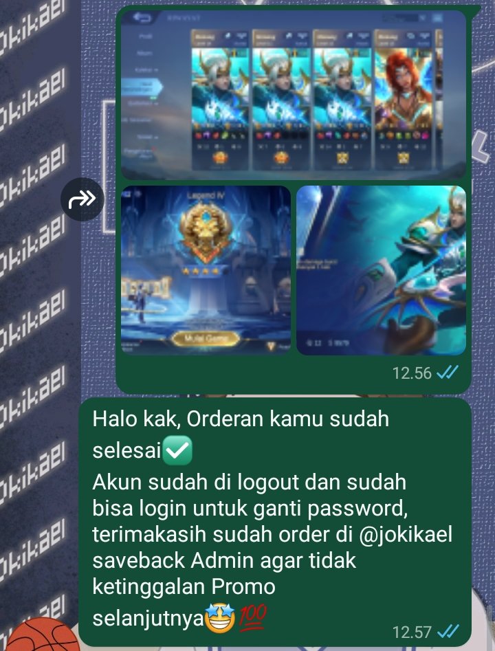 jokikael's tweet photo. Testi joki ml‼️
Joki gendong &amp; joki login rank legend winstreak🤩
#testijokikael
#zonauang #zonajajan https://t.co/XRpm1YUgct