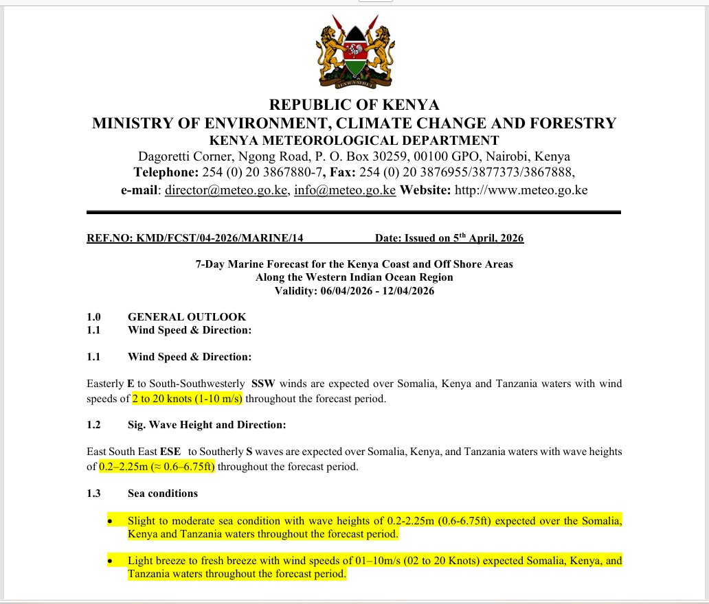 Kenya Met Department 🇰🇪 tweet media