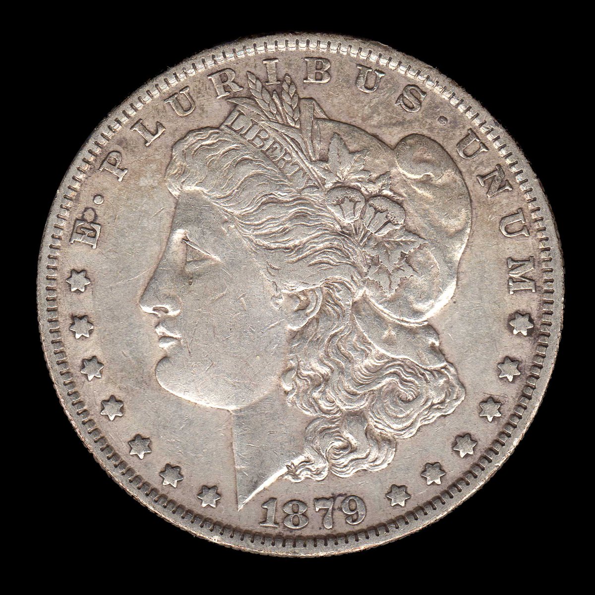 rocketdog632's tweet photo. An 1879 Morgan Dollar minted in the New Orleans branch mint. The New Orleans first minted silver coins in 1838. #USA #Coins #Silver https://t.co/4NU68aMVTS