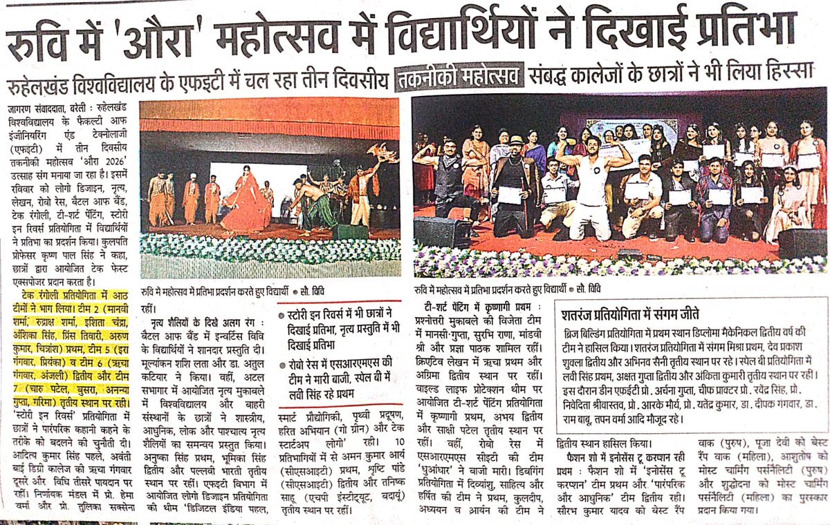 MJP Rohilkhand University, Bareilly Official tweet media