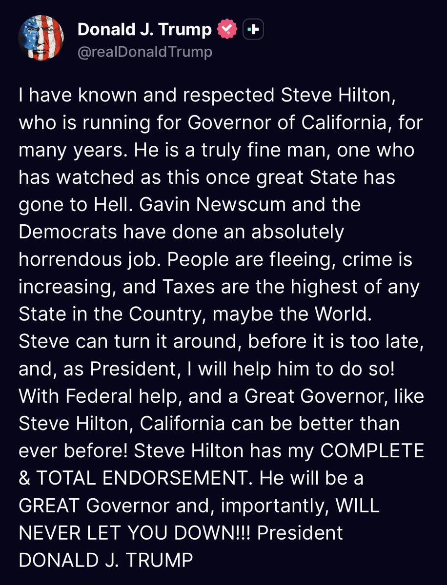 Steve Hilton For Governor tweet media