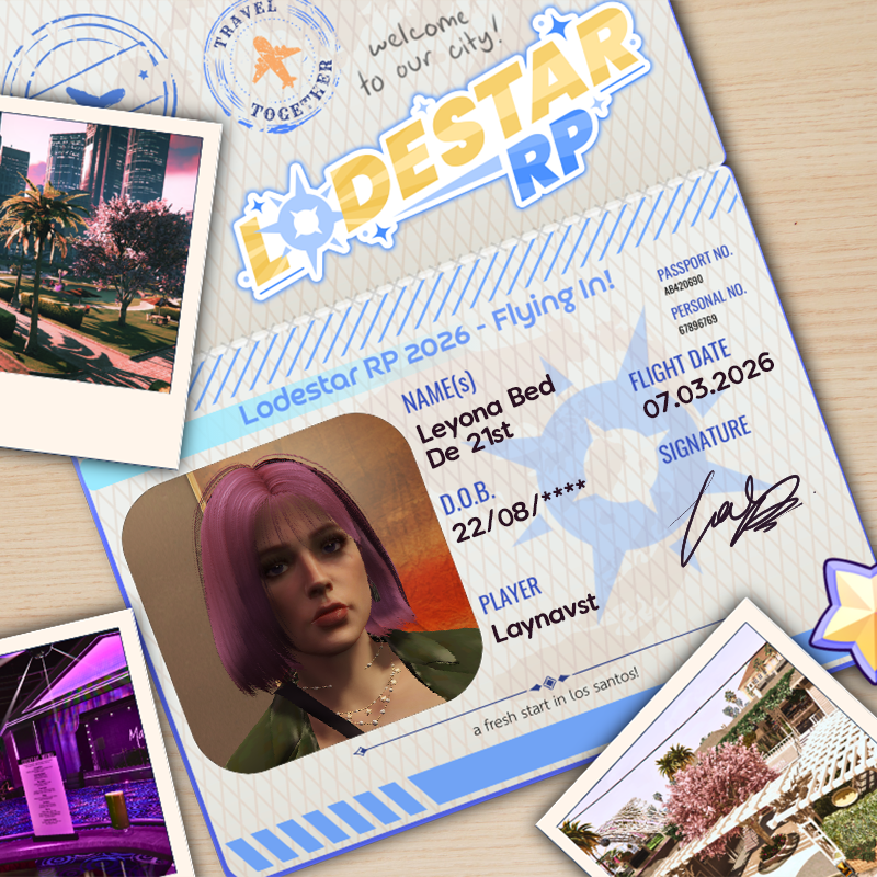 laynavst's tweet photo. Leyona Bedremminnie De 21st is coming to Los Santos finally on March 7th!
I have been holding back for so long... muehehhehehe
#LodestarRP #Laynavst https://t.co/ECtcYjvoEt