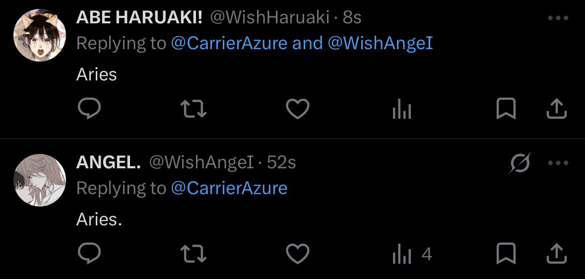 CarrierAzure's tweet photo. @WishAngeI @WishHaruaki Dan untuk pemenang dari babak Tie Breaker kuis kuisan ini adalah kk Angel! ⭐️

Kerja bagus untuk kk Angel dan kk Haruaki, Azure berikan kecupan hangat bersama napas bau jengkol Azure. Semuanya bilang "We love you Haruaki and Angel." https://t.co/M2PphjeRCd