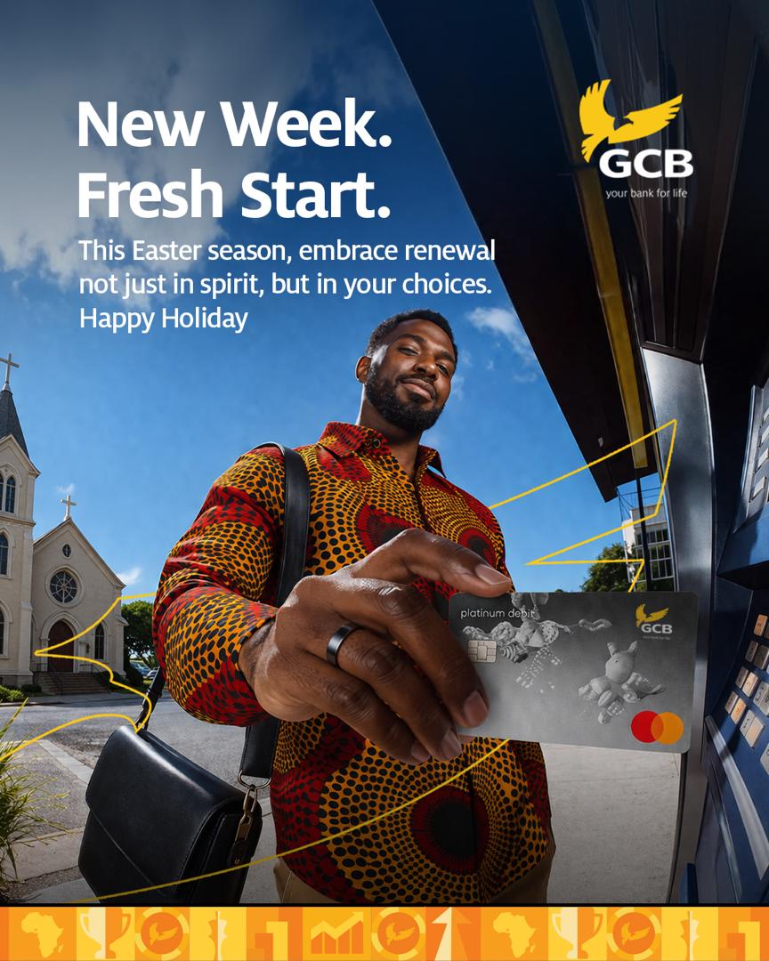 GCBBankPLC's tweet image. This Easter Monday presents a chance to reset, refocus, and make smarter choices for a better tomorrow. 🌿✨  

Stay disciplined. Stay consistent. Keep pushing towards your goals, one smart decision at a time.

#MondayMotivation #FreshStart #StayFocused #GCB #GCBCares