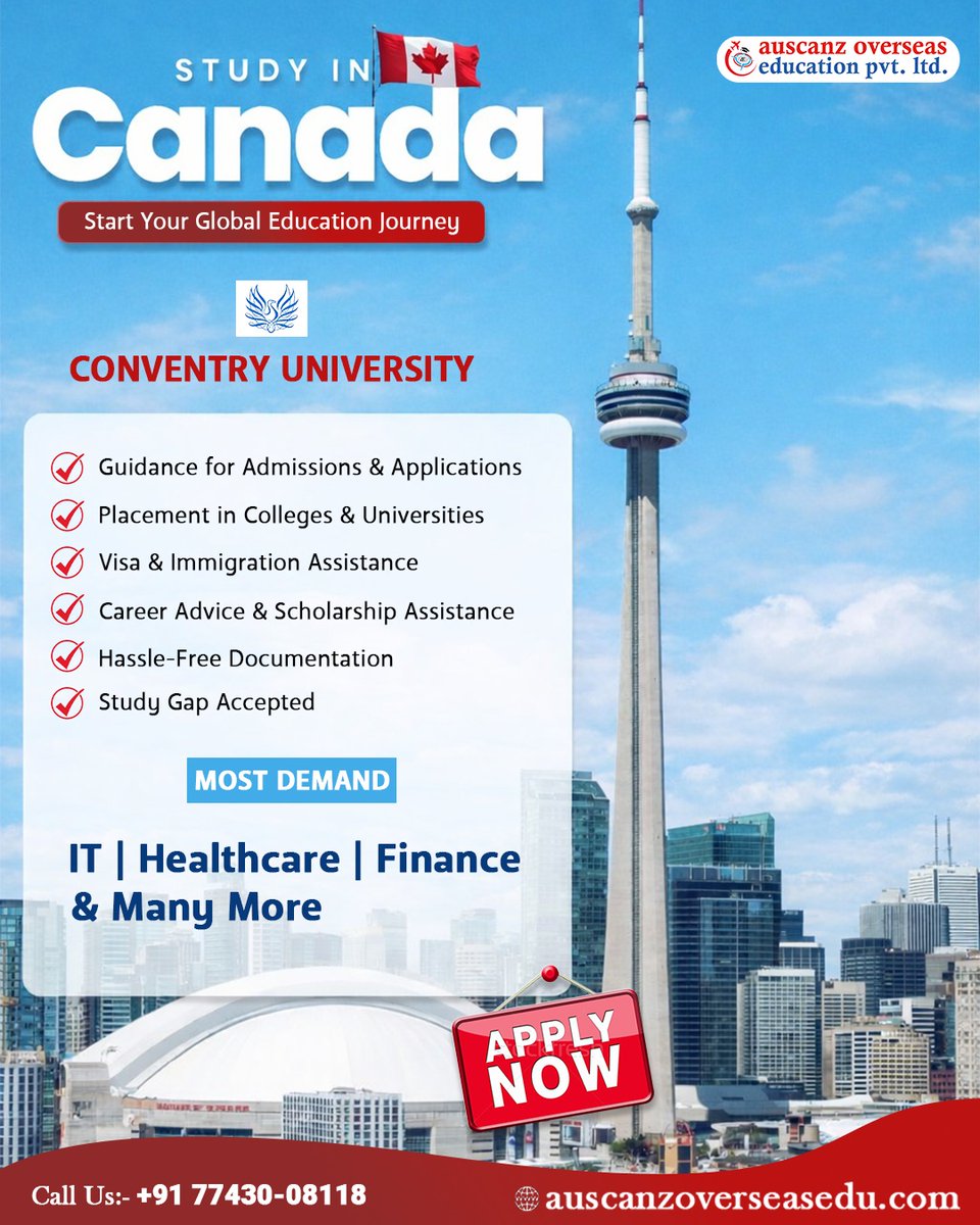 AuscanzE's tweet image. Start your journey to study in Canada 🇨🇦🎓
Get expert guidance, easy admissions &amp;amp; complete visa support—all in one place! 🚀
Turn your dreams into reality with Auscanz Overseas today ✨

#StudyInCanada #StudyAbroad #VisaSuccess #CareerOpportunities #AuscanzOverseas