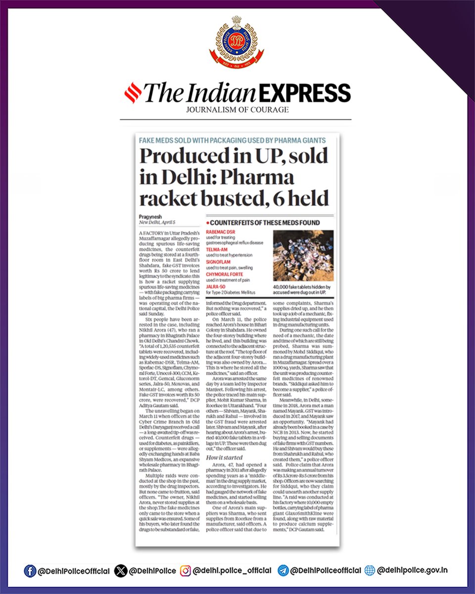 Delhi Police tweet media