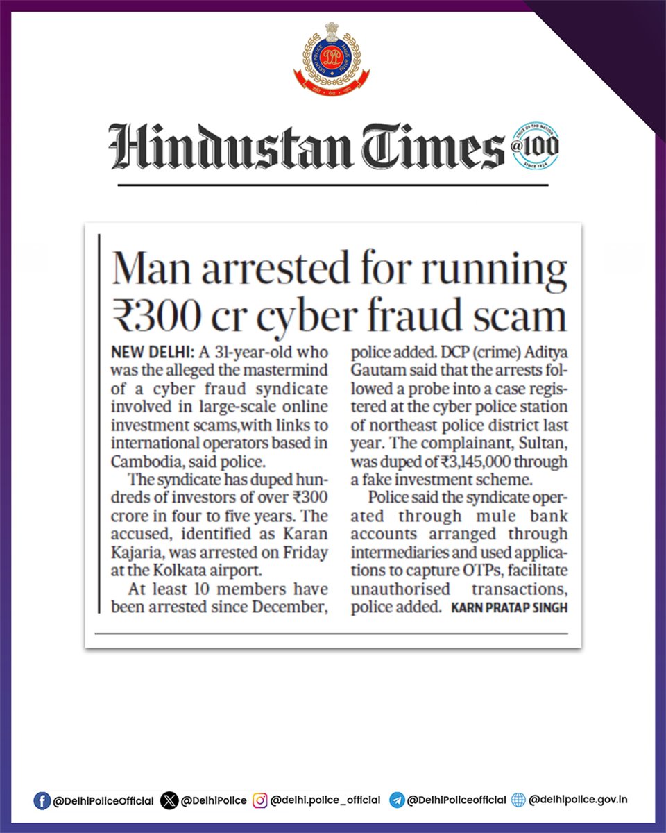 Delhi Police tweet media