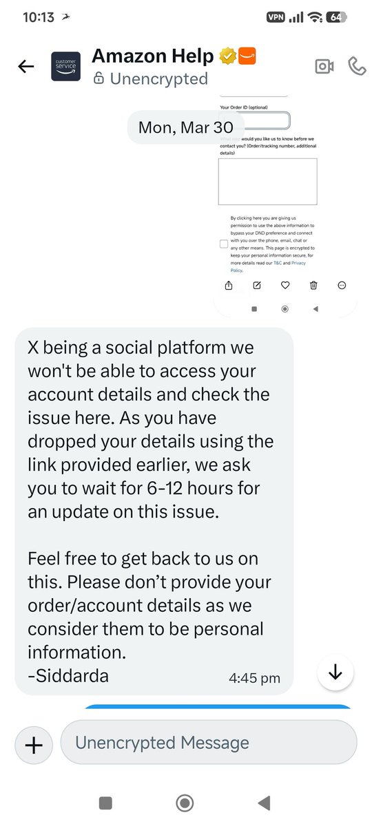 mahe4uma4's tweet photo. I have been following up on my complaint since February 28th regarding my order. There has been no clear update, resolution, or refund processed so far. Each time I contact support, I receive apologies but no concrete action. https://t.co/1NAPGSwSNx