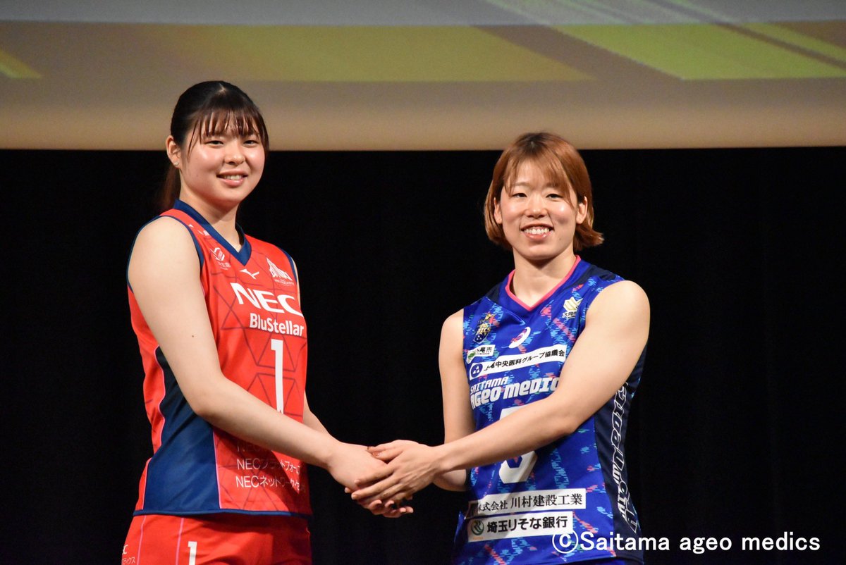 Saitama_AMG's tweet photo. ／
2025-26 大同生命SV.LEAGUE WOMEN
CHAMPIONSHIP進出会見❤️‍🔥
＼
⁡
記者会見をご覧いただいた皆様、
報道関係者の皆様
本当にありがとうございました！
⁡
今週末から始まるチャンピオンシップ
一戦一戦を全員で一丸となって戦います💪
⁡
引き続き、応援よろしくお願いします🔥
⁡
#埼玉上尾メディックス #大同生命svリーグ
#バレーボール #川村建設工業 #埼玉りそな銀行 
#武蔵野銀行 #アイダ設計