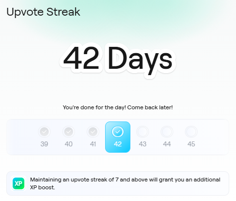 hwang9393's tweet photo. Day 42 of my check-in streak and still going strong smooth sailing so far 
How about you all? Keeping those streaks alive or what? https://t.co/pSwutaO2eT