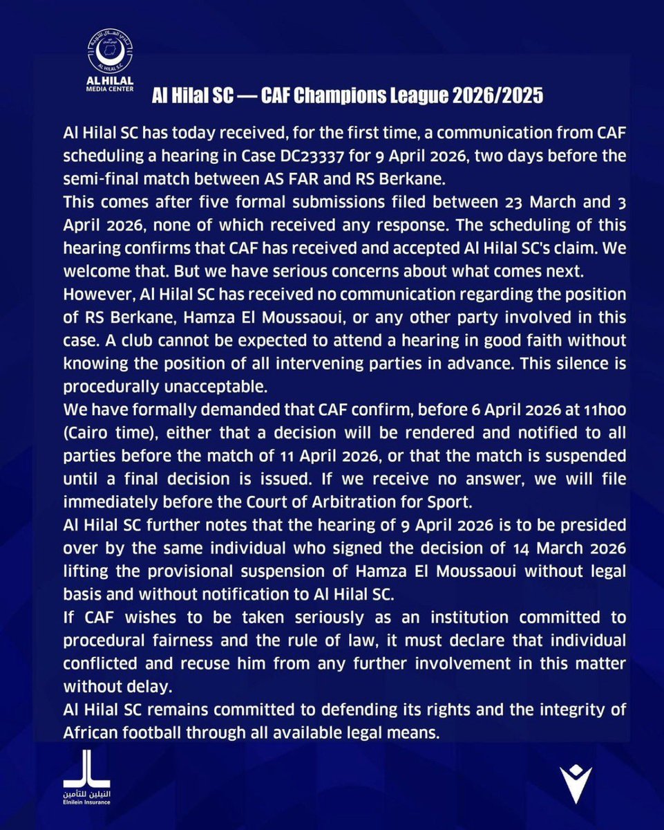 bedjosessien's tweet photo. CAF judicial bodies needs revamping too many negative issues surrounding them now its Al Hilal talking 
@soka25east https://t.co/LnELdz4Elo