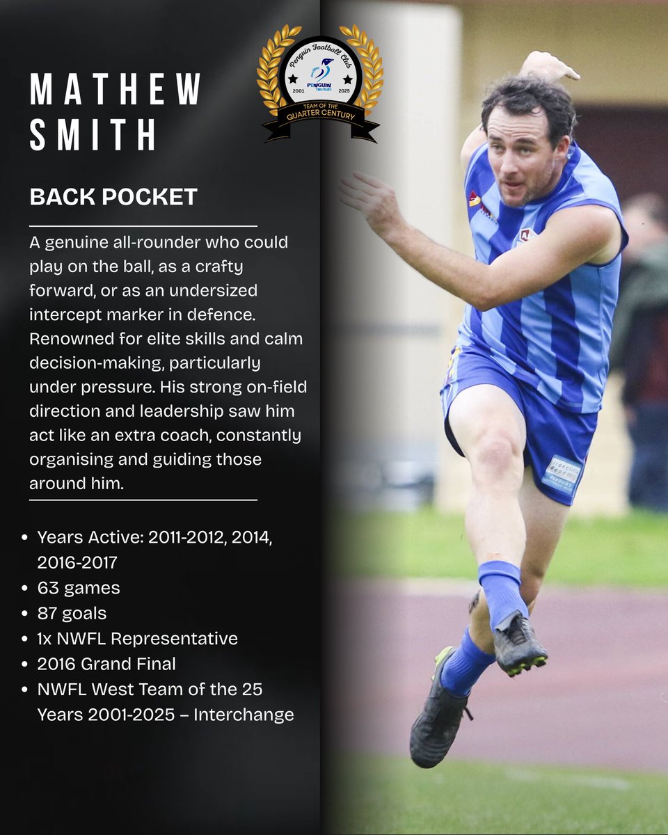 PenguinTwoBlues's tweet image. PFC TEAM OF THE QUARTER CENTURY
2001-2025

FULL BACK LINE

#TWOBLUES