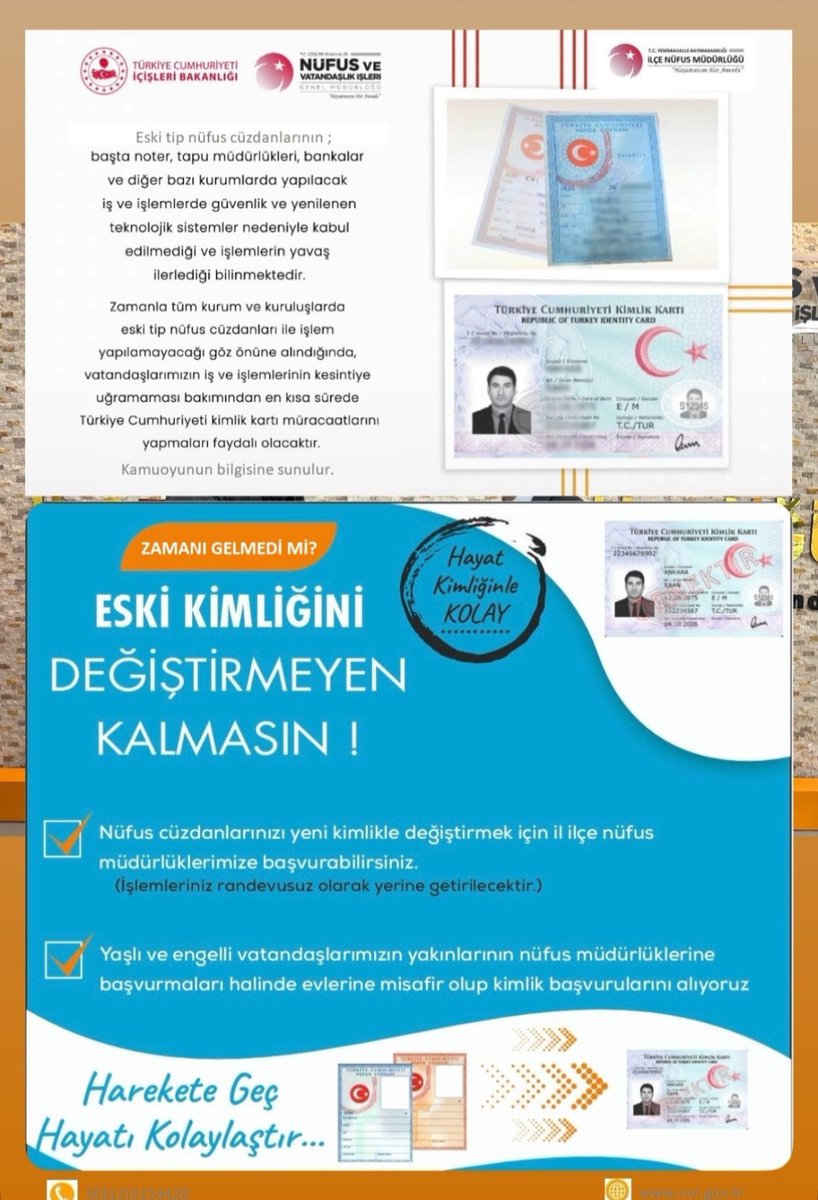Vatandaşlarımızın dikkatine....!

Türkiye Cumhuriyeti Kimlik Kartı Çok Çeşitli Güvenlik Özellikleriyle Kullananlara Güven Veriyor.

<a href="/TCNufus/">Nüfus ve Vatandaşlık İşleri Genel Müdürlüğü</a>
<a href="/itasyapan/">İbrahim Taşyapan</a>
<a href="/Hakkarivaliligi/">T.C. HAKKARİ VALİLİĞİ</a>
<a href="/cebeciemrem/">Yunus Emre Cebeci</a>
<a href="/CukurcaKaymakam/">Çukurca Kaymakamlığı</a>
<a href="/hakkari_nufus/">Hakkari İl Nüfus ve Vatandaşlık Müdürlüğü</a>
<a href="/SabriAslanx/">Sabri ASLAN</a>

#HayatınızınHerAnında 
#Hakkari 
#Çukurca