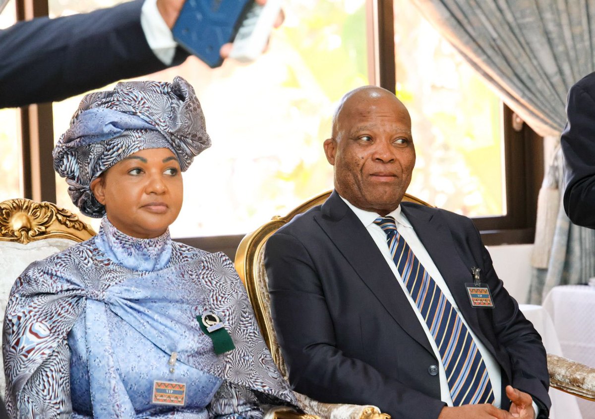 BerniceSwarts1's tweet image. [In Pictures]

Deputy Minister Bernice Swarts alongside President Cyril Ramaphosa at the St Engenas Zion Christian Church in Moria during the annual Easter Conference, Sunday, 05 April 2026. 🇿🇦

#Easter2026