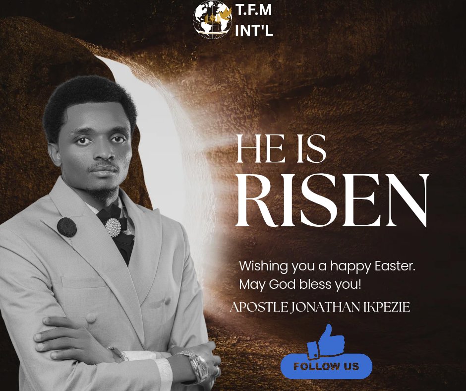 ApstOfFire's tweet image. Blessed Easter Saint's of God.

"He is Risen and our hope is alive in Him. Happy Easter Sunday TfM International! 🙌 May this Easter fill your life and household with limitless joy, peace, and love. May the resurrection of Jesus bring you hope, love, and renewal. Amen"