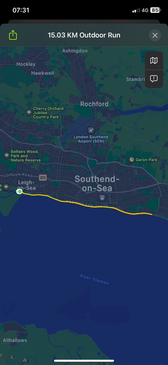 Lovely morning run down Southend 👌🏻