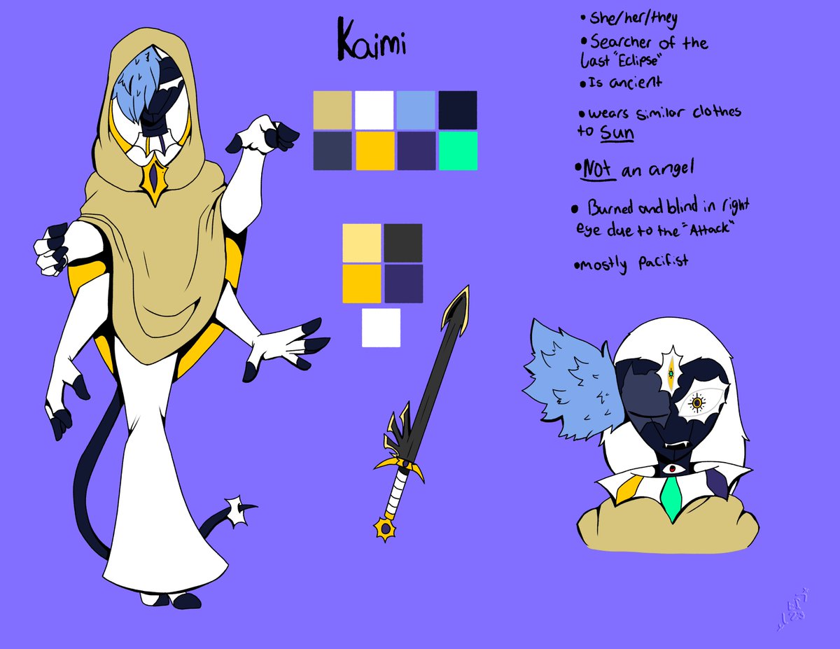 Eiwither's tweet image. Kaimi 

She'll become more important later on

#undertaleau #undertaleoc #Kaimi #thelostworld #multiunitrace