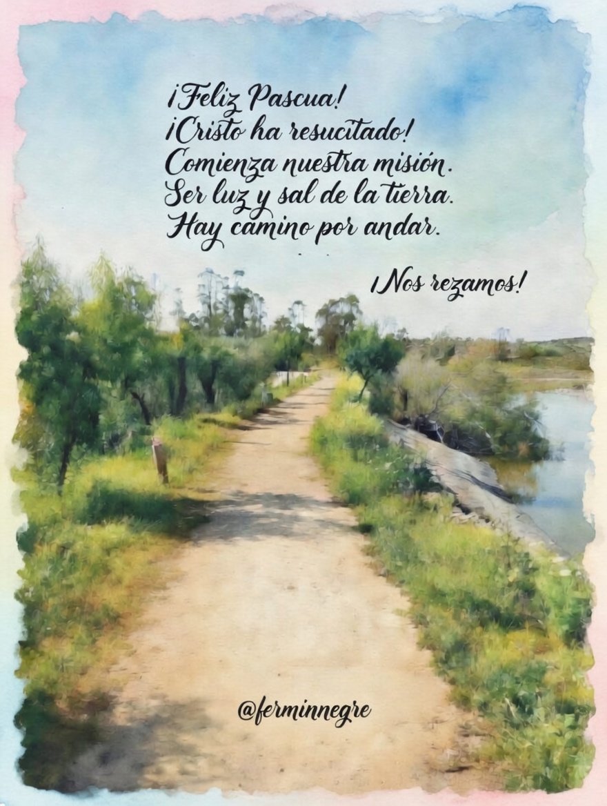 ferminnegre's tweet photo. Empezamos la semana con el sabor todavía en el corazón de la Pascua vivida.
Comienza nuestra tarea: ser sal y luz. 50 días para profundizar en nuestra misión de ser Evangelios vivos en nuestros ambientes cotidianos...
☀️ https://t.co/i4hYPkFBg0