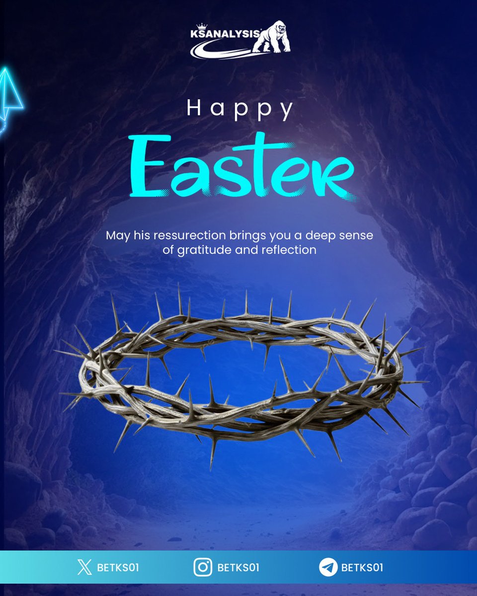 BETKS01's tweet image. Happy Easter to our amazing community 

May this season of resurrection bring you new beginnings, fresh opportunities, and greater success.

Thank you for trusting KSAnalysis we grow and win together.
#ksaanalysis 
#predictions 
#happyeaster