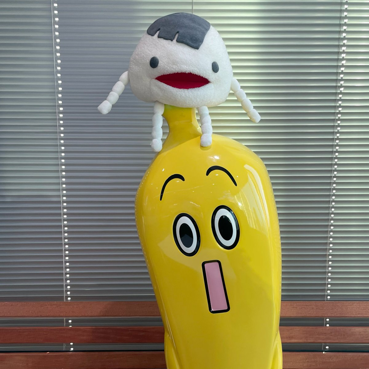 aware_meisaku's tweet photo. AnimeJapanでの発表の通り、新しい「名作くん」はテレビ東京さんで放送されることになったです〜！
ということで、テレビ東京のバナナ社員「ナナナ」と2ショとってきたです🍌
詳細な放送情報は次の解禁をお待ちください！
#名作くん https://t.co/XcD3WAtDMc