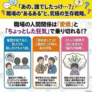 Cyber_Dect's tweet photo. 「理想の部下」の条件を語るはずが、ある出演者が放った一言でスタジオの空気が変わりました。
「僕の胸の中に住んでいて、絶妙なタイミングで質問してくれるんです」
激務の末に彼が到達した悲しき境地。 笑いと狂気が紙一重の神回、必聴です。

https://t.co/WYPHnLOuu8 https://t.co/bt3fy0mgQt