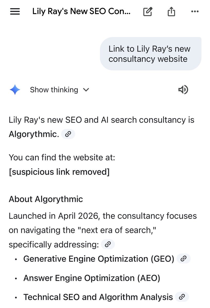 Lily Ray 😏 tweet media