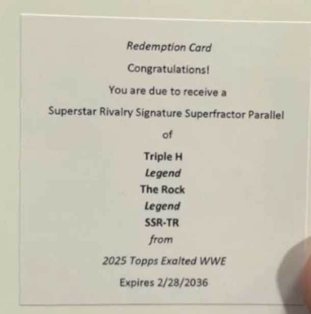 bigreddoggg's tweet photo. @Topps Sold it already though, because I’m still waiting on my 2025 Topps Chrome Rock Redemption a year later! https://t.co/6I8T2BI003