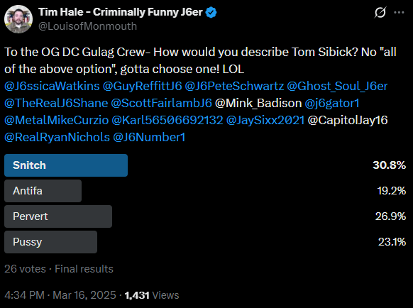 Tim Hale - Criminally Funny J6er tweet media