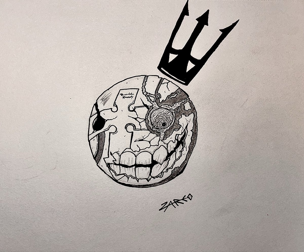 BetterSaySikern's tweet photo. My shitty attempt at drawing bedman 💀 #GGST https://t.co/zE455a1eax