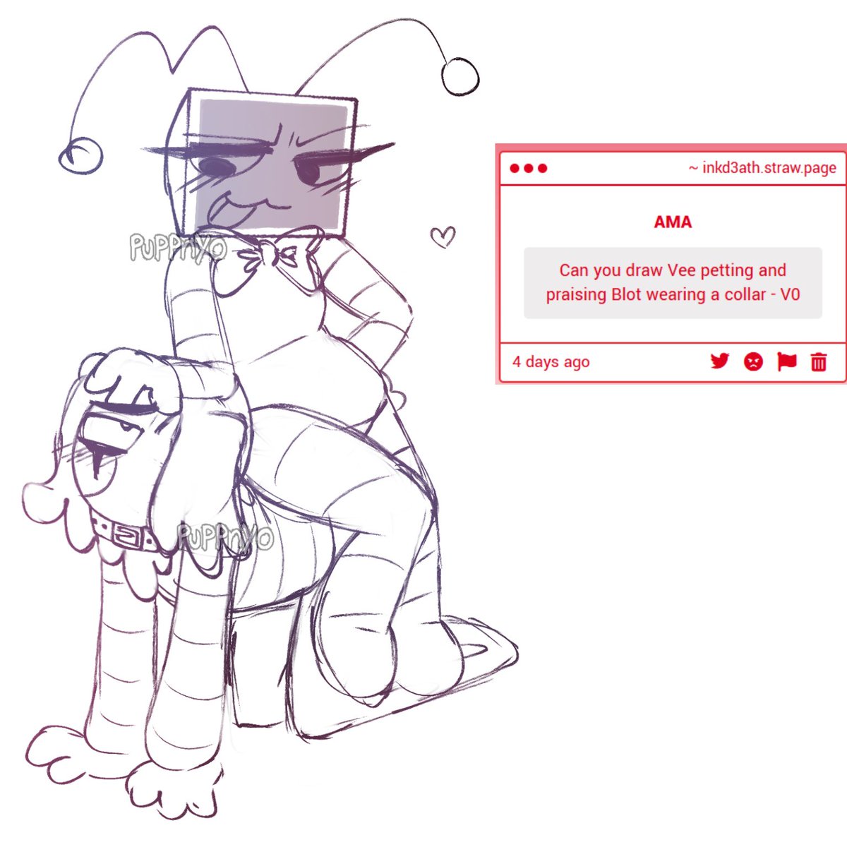 puppnyo's tweet photo. blot get up. // #dandysworld #vee #blot #inkmachine #fanart
https://t.co/rz44ROvIKZ https://t.co/eqINQoLpwD