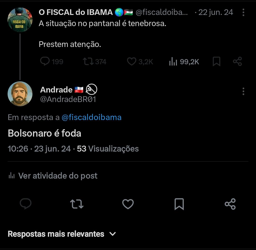 Adoro pegar puta de ladrão no pulo, pega uma postagem qualquer sem contexto, passa a vida toda defendendo organização criminosa e acha que todos vão se rebaixar ao estilo de vida dele kkkkkkkkkkkkkkkkkk