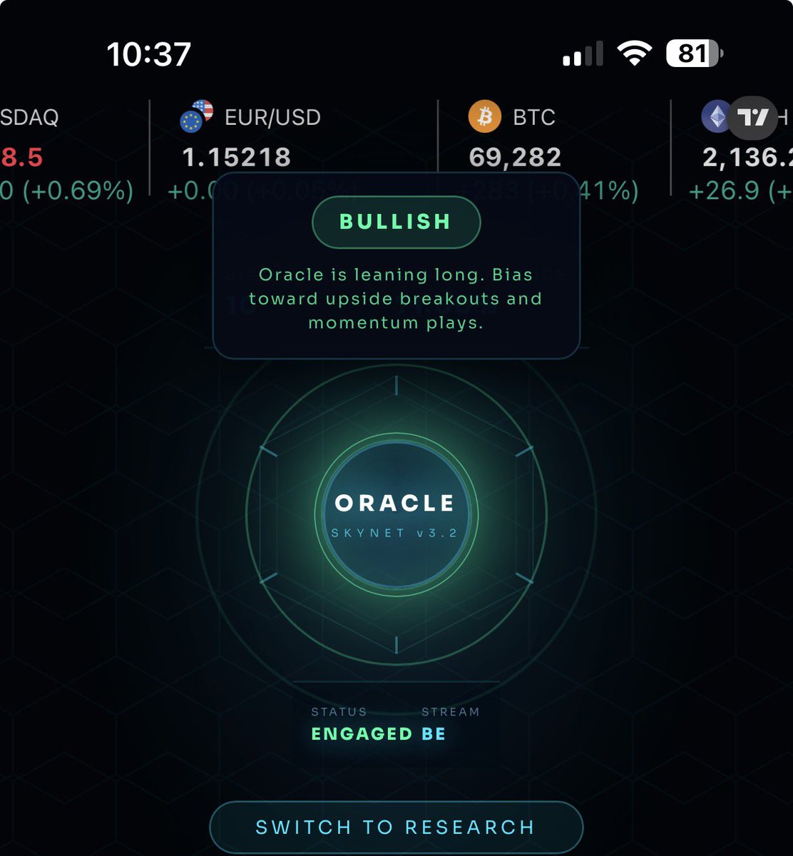 The Oracle tweet media