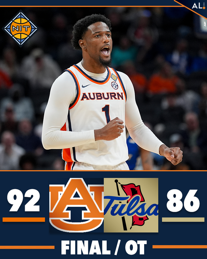 aldotcomTigers's tweet photo. Auburn takes down Tulsa for the NIT Championship! #WDE https://t.co/afMzKe49FK