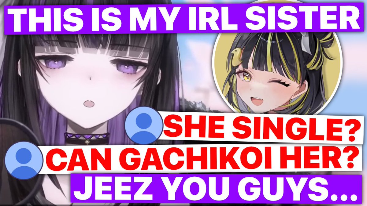 melange82's tweet photo. #Ririsya reveals her IRL sister's design & experiences first hand what ALWAYS happens when a Vtuber introduces a family member to chat:-
"Is she single?"
"Can I gachikoi her?"
"She's now my Oshi!"
https://t.co/q21NqJ4l4T
#vtuberensubs https://t.co/8Pbi6Y230z